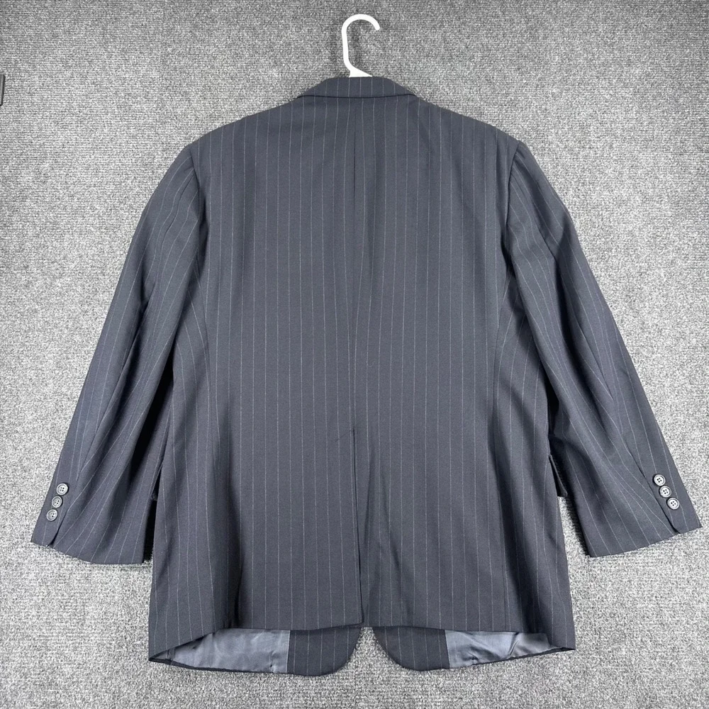 Brooks Brothers Blazer Mens 44R 44 Regular Navy‎ Blue Pinstripe Wool Brooksease